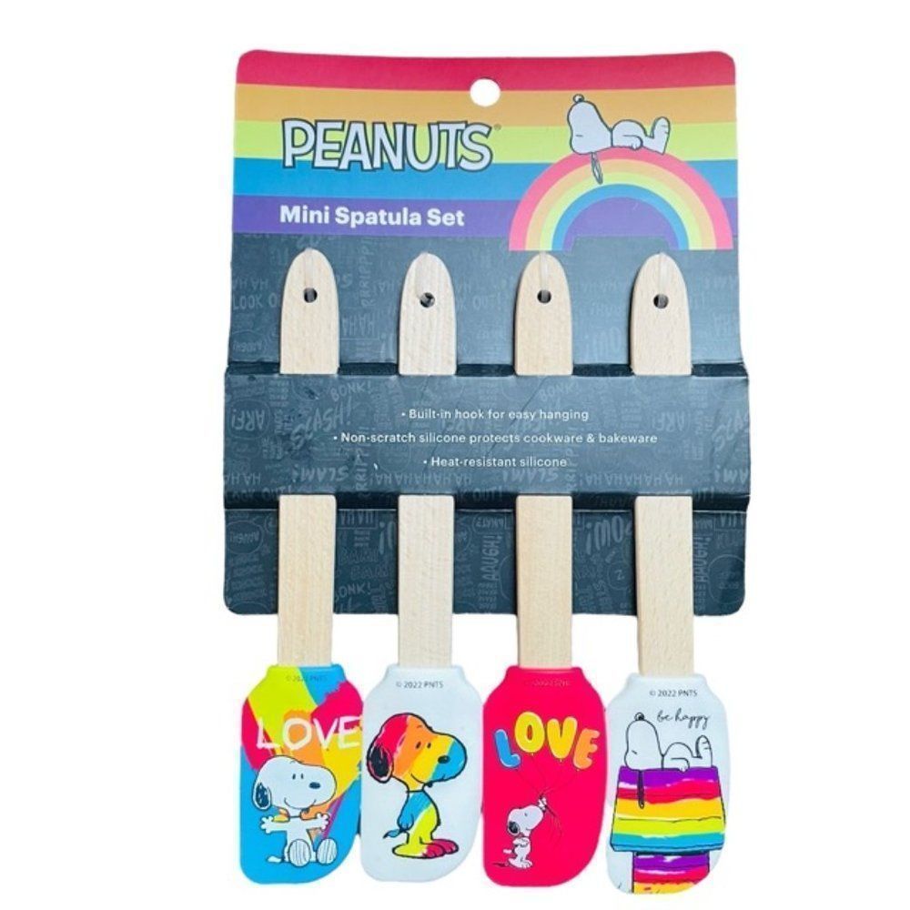 4 MINI BRAND NEW HOME COOKING LGBTQ PEANUTS SPATULAS